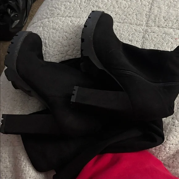 jlo 🆕 Jennifer Lopez-stretchy harlie-over-the-knee-boots black size 10